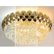 Postmodern Style Iron Crystal Gold Led Ceiling Lamps For Bedroom Livingroom Hotel