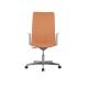 60MM Wheel Revolving Fabric Manager Chair For Back Pain Black PU Casters OEM
