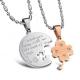 New Fashion Tagor Jewelry 316L Stainless Steel couple Pendant Necklace TYGN218