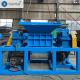 Heavy Duty Double Shaft Shredder Automatic Woods Steel Grinding Shredder Machine