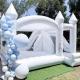 Outdoor Wedding White Party Jumper Inflatable Bounce House Combo PVC Bouncy Castle