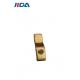M3 Stamped Copper Plated Square Weld Nut Z Shaped
