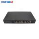 PoE Ethernet Switch 16*10/100Mbps PoE Port to 2*1000M Uplink Ports Gigabit PoE Network Switch Internal Power Supply