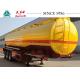 Carbon Steel Fuel Tanker Trailer For Diesel Transport , Semi Trailer Fuel Tank