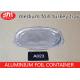1400ml Volume Disposable Aluminum Foil Pans Oval Shape Turkey Pan Dish