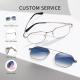 Men'S Women'S Custom Sunglasses Metal Polarized Matte Finish Prescription Lens