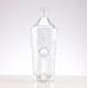 Clear Customized Twist Pattern Liquor Spirit Wine Brandy Bourbon Tequila Glass Bottle