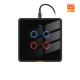 Tuya WiFi Touch Wall Switch Type C, EU Standard, RF433, 110-240V, with Timer and Voice Control, Compatible with Alexa and Google Home for Smart Home Lighting