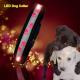 C903 Wholesale Factory Christmas Flashing Lights Usb Rechargeable Light Up Led Dog collars