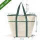 Factory Wholesale Reusable Shopping Bags New Fashion Large Black Tote Bag