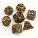 Hand Pouring Durable DND Polyhedral Dice , Wear Resistant Precision RPG Dice
