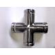 304 / 316 Stainless Steel Grooved Cross / Grooved Equal Cross High Strength