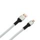 Durable OD 3.8MM Iphone Lightning Cable Fabric Cloth TC USB To Lightning Connector