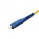 10m SC - SC Single Mode Fiber Patch Cord 9/125um For Network Solution