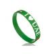 green adult one color silk-screen printed 202*12*2mm event wrist bands