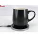 Desktop smart cup with wireless pad self-heating cup keep drinks hot at 55℃ Black color