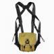 Tan Color Adjustable Binocular Harness Case 500D Cordura Chest Bino Pack