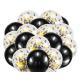 Black + Gold Balloons + Confetti Balloons w/Ribbon | Rosegold Balloons for Parties