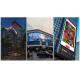 Transparent 60%  P7.9-10.4\P15.625mm LED Advertising Screen With See Through Glass For Shopping Mall