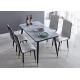 Ground Glass Banquet Solid Modern Dinning Table And Chairs