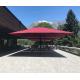 Outdoor Commercial 7*7M Square Garden Parasol With LED Lights