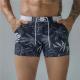 Plus Size Mens Swimming Trunks Boxer Printed Five Point Plus Size Mens Swimsuits