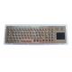 Customizable Long Stroke Industrial Keyboard With Touchpad , Mounting Holes