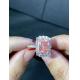 3.1ct Lab Created Diamond Ring Radiant Cut Synthetic Jewelry
