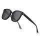 Retro Round Acetate Sunglasses Women UV400 Protective Glasses