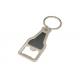 Beer Shape Silver Metal Key Holder Holder Keyring Bottle Opener Keychain