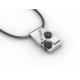 Tagor Jewelry Top Quality Trendy Classic 316L Stainless Steel Necklace Pendant ADP155