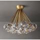 Clear K9 Glass Luxury Ceiling Lights Polished Nickel Finish