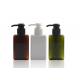 Ribbed Surface Cosmetic PETG Bottle Amber / White / Green Color Custom Tube Length