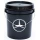 18 Liter Black Plastic Bucket Containers For Washing Car Customized