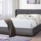 Modern King Size Upholstered Platform Bed Comfortable Headboard Bed