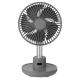 6 Inch ABS Air Circulator Fan Room Oscillating 4000mAh Rechargeable Room Fan
