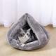 Semi Closed Winter Warm Stocked Cat Nest Bed As Pet Bed Mat