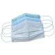 Blue Pleated Earloop Procedure Masks Smooth Inner Lining Protective Cover 