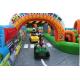 Kindergarten Baby Inflatable Fun City Football Blow Up Tunnels For Outdoor Activities