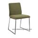 Solid Plywood SGS 13.5KGS Metal Upholstered Dining Chair With Fabric