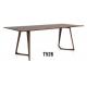 America mid century style wood rectangle 6 seater dining table furniture