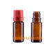 10ml amber reagent glass bottle with tamper evidient caps,for liquids or solid