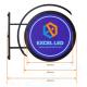 Video Type Outdoor Advertising LED Display / Round Double Side Led Logo Sign