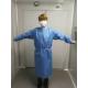 Blue Non Woven Coverall Disposable Dustproof Surgical Isolation Gown