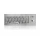 IP65 Rated Stainless Steel Keyboard With 3 Mouse Buttons For Industrial Applications