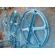 Heavy Duty Upright Payout Turntable Cable Reel Stands With 500mm Cable Drum Support
