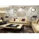 Geometric Non - woven Modern Removable Wallpaper with Black and White Circles