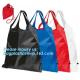 Designs Easy carry small foldable pocket tote polyester reusable folding shopping bag,full print 210d polyester foldable