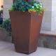 Modern Weather Resistant Corten Planter Box Planter Pot With Drainage Hole For Small Trees