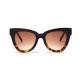 Trendy Fashion BSCI Women Cat Eye Sunglasses 147MM Leopard Frame